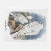 Aangepaste panning Groenlandse valk John Gould Fleece Deken (Voorkant (Horizontaal))