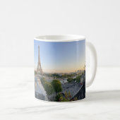 Aangepaste panoramische skyline van Parijs Eiffelt Koffiemok (Voorkant rechts)