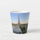 Aangepaste panoramische skyline van Parijs Eiffelt Latte Mok (Voorkant)