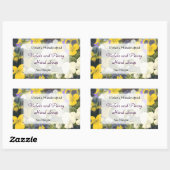 Aangepaste Pansy en Violets Zeep of Craft Stickers (Vel)