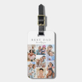 Aangepaste pap foto bagagelabel (Voorkant verticaal)