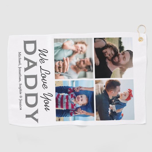 Aangepaste pap foto golfhanddoek (Horizontaal)