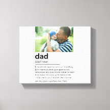 Aangepaste papa foto geschenk, papa definitie