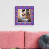 Aangepaste Papa & Me Fotoherinnering – gepersonali Canvas Afdruk (Insitu (Woonkamer))