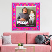 Aangepaste Papa & Me Fotoherinnering – gepersonali Canvas Afdruk (Insitu (Woonkamer))