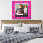 Aangepaste Papa & Me Fotoherinnering – gepersonali Canvas Afdruk (Insitu (Slaapkamer))
