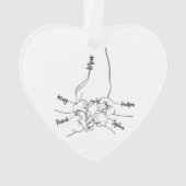 Aangepaste papa of mama met Kind namen gepersonali Ornament (achterkant)