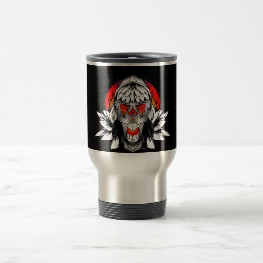 Aangepaste papa op Design Art Coffee Cup Reisbeker (Center)