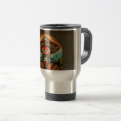 Aangepaste papa op Design Art Coffee Cup Reisbeker (Voorkant rechts)