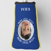 Aangepaste papa opa familie foto sportieve monogra golfheadcover (Draai 90)
