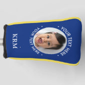 Aangepaste papa opa familie foto sportieve monogra golfheadcover (Voorkant)