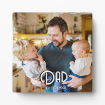 Aangepaste Papa Opgericht Foto Grunge Tekst