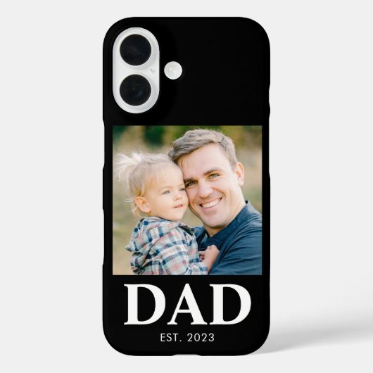 Aangepaste papa opgericht foto Vaderdag Case-Mate iPhone Case (Achterkant)