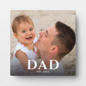 Aangepaste Papa Opgericht Modern Foto Fotoplaat (Voorkant)