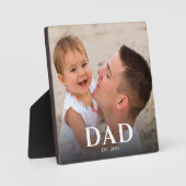 Aangepaste Papa Opgericht Modern Foto Fotoplaat (Voorkant)
