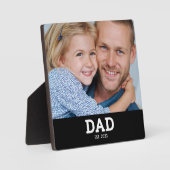 Aangepaste Papa Opgericht Modern Foto Fotoplaat (Voorkant)