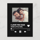 Aangepaste papa Record Display Gift Vaderdag Kaart (Voorkant)