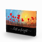 Aangepaste papaver schilderen, laat ons vergeten fotoblokken (Rechts)