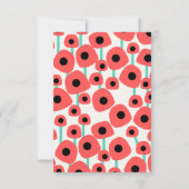 Aangepaste papegaaibloemen notiecards bedankkaart (Achterkant)