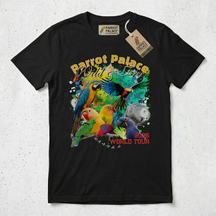 Aangepaste Papegaaienpaleis Wild & Vrij Wereldtour T-shirt