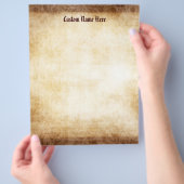 Aangepaste  papierachtergrondbrochure flyer (Hand)