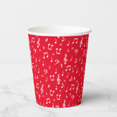 Aangepaste papierbekertjes voor muziekthema's papieren bekers (Achterkant)