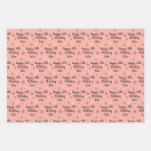 Aangepaste papierbladen op naam en ouderdom inpakpapier vel (Voorkant)