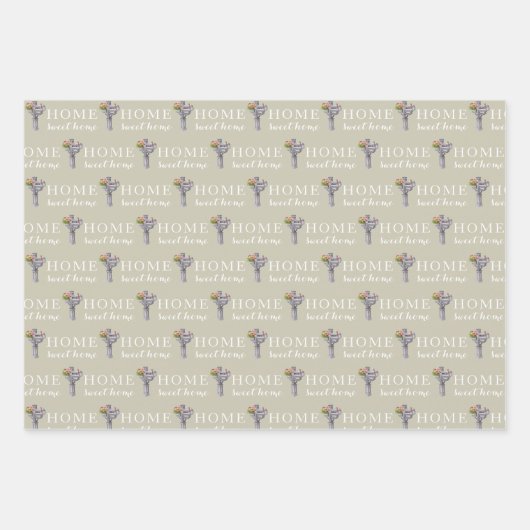 Aangepaste papierbladen voor mailboxnummers die pa inpakpapier vel (Voorkant)