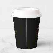 Aangepaste papieren bekers: minimalistische Black  Bekers (Rechts)