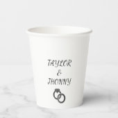 Aangepaste papieren bekers voor fotoweddenschappen (Achterkant)