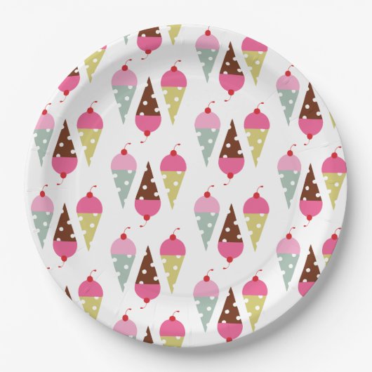 Aangepaste papieren borden 23cm bordje (Voorkant)