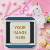 Aangepaste papieren Borden | Foto. Retro. Grappig. Papieren Bordje (Feest)