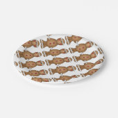 Aangepaste papieren Borden met Gingerbrood Man Bordje (Gekanteld)