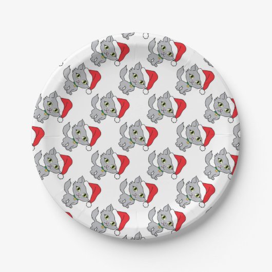 Aangepaste papieren Borden met Kitten Bordje (Voorkant)
