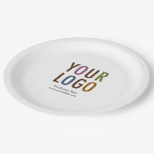 Aangepaste papieren Borden met Logo Gepersonalisee Bordje (Gekanteld)