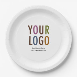 Aangepaste papieren Borden met Logo Gepersonalisee Bordje