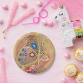 Aangepaste Papieren Borden Vlinder Art Painting Papieren Bordje (Feest)