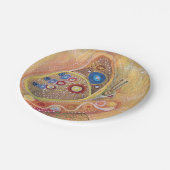 Aangepaste Papieren Borden Vlinder Art Painting Papieren Bordje (Gekanteld)