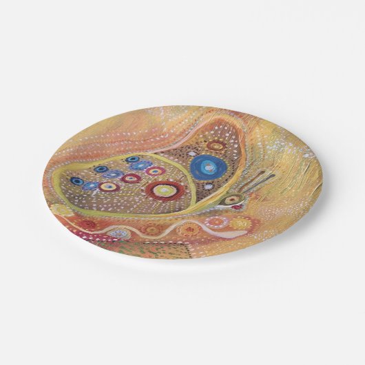 Aangepaste Papieren Borden Vlinder Art Painting Papieren Bordje (Gekanteld)