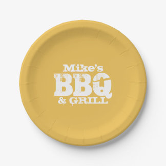 Aangepaste papieren borden voor BBQ-partij Bordje