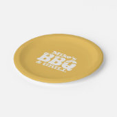 Aangepaste papieren borden voor BBQ-partij Bordje (Gekanteld)