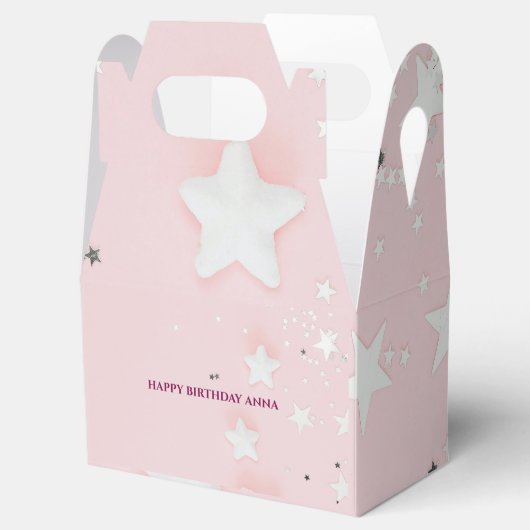 Aangepaste Papieren Favoriete Dozen Voor De Verjaa Bedankdoosjes (Geopend)