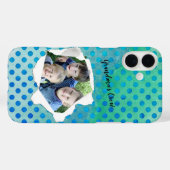 Aangepaste papieren gat foto polka dot sjabloon Case-Mate iPhone case (Achterkant (horizontaal))