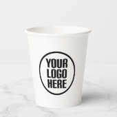 Aangepaste papieren koffiebekers uw logo partij le bekers (Voorkant)
