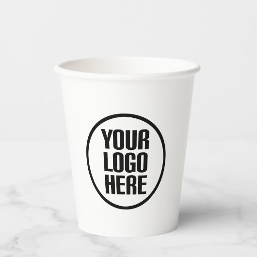 Aangepaste papieren koffiebekers uw logo partij le bekers (Voorkant)