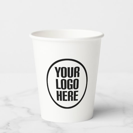 Aangepaste papieren koffiebekers uw logo partij le papieren bekers (Achterkant)