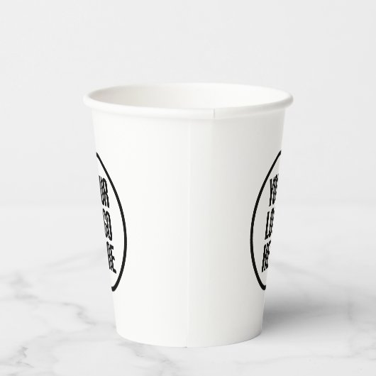 Aangepaste papieren koffiebekers uw logo partij le papieren bekers (Rechts)