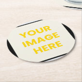 Aangepaste papieren Onderzetters | Gepersonaliseer (Gebogen)