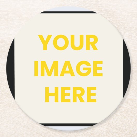 Aangepaste papieren Onderzetters | Gepersonaliseer (Voorkant)