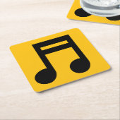 Aangepaste papieren onderzetters met klassieke muz (Schuin)